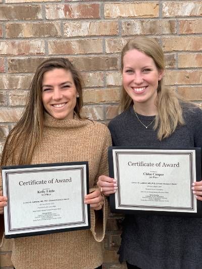 Kelly Little and Chloe Cooper award