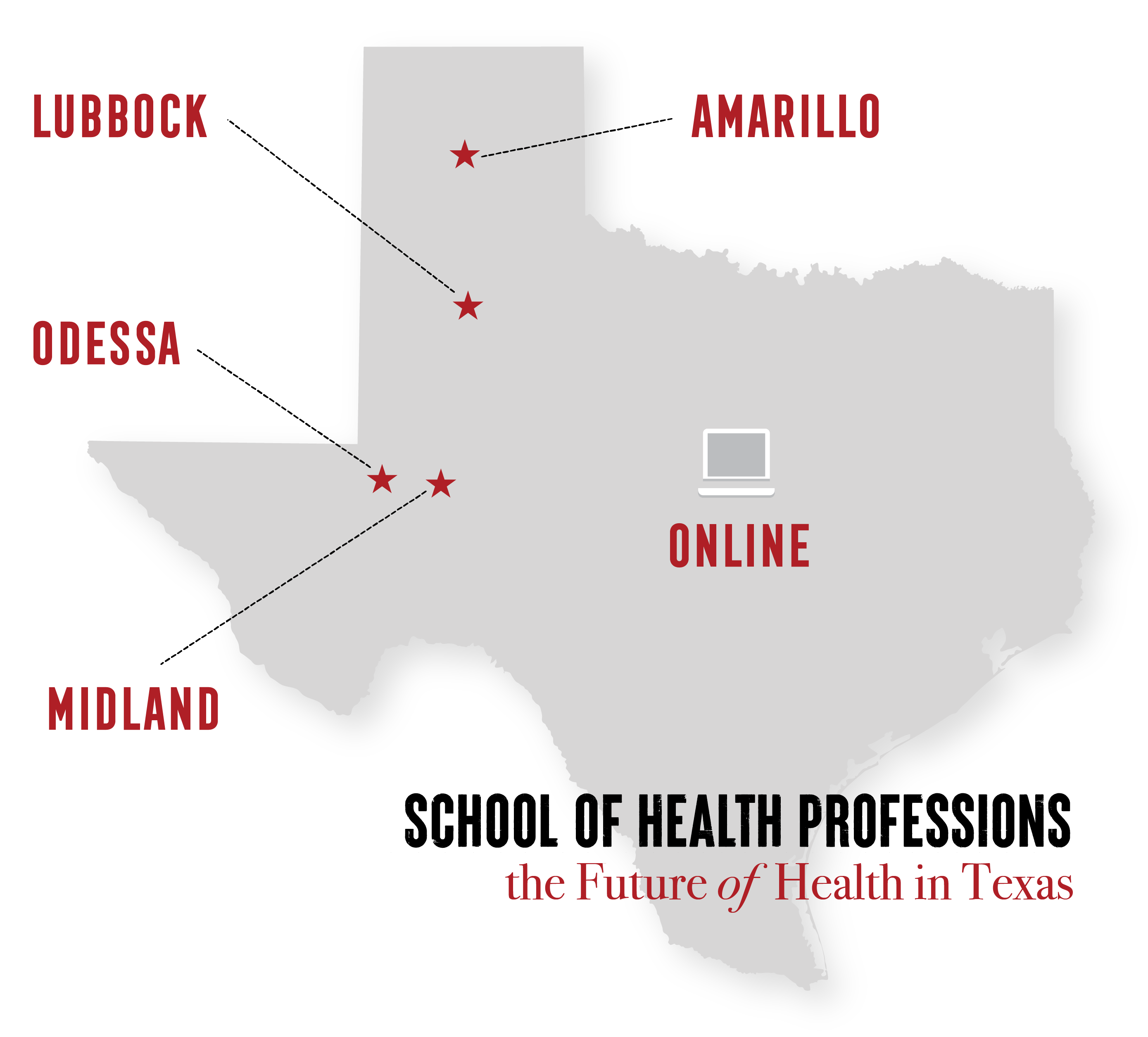 SHP Campus Map with list of programs