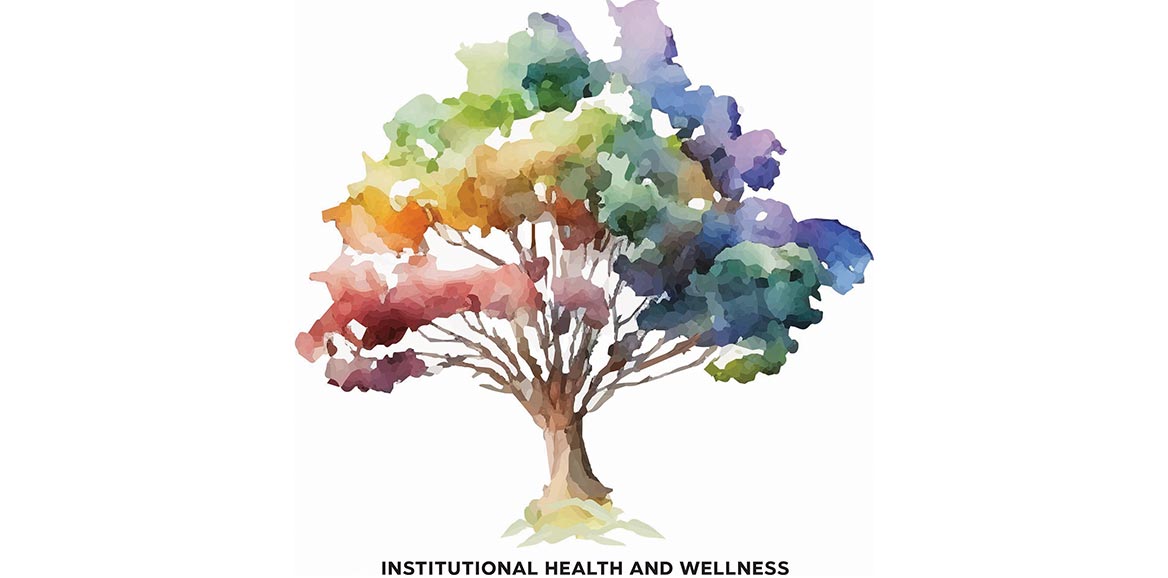 logo of a colorful tree with Institutional Health and Wellness underneath