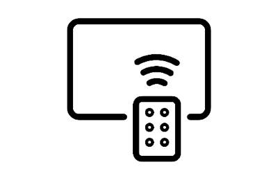 AV TV with remote icon