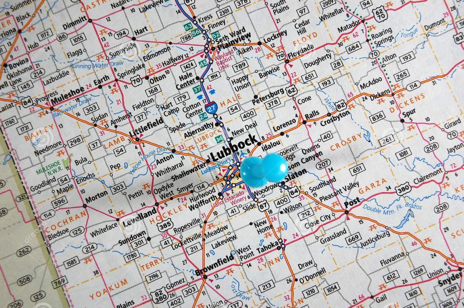 lubbock map