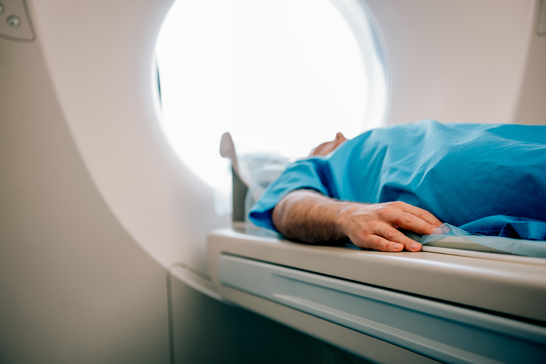 patient undergoing scan