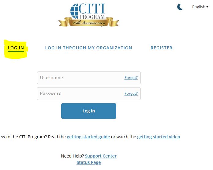 citi login page